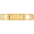 thumbnail image 3 of 14K Yellow Gold 14Ky 4mm Flat With Step Edge Band Size 10 Made In United States fle040-10, 3 of 5
