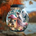 thumbnail image 5 of Hometravel Winged Mushroom Fairy Pendant, Painted Ornament for Window Display, Whimsical Hanging Decor for Room, Fantasy Theme Decorative Piece, 5 of 6