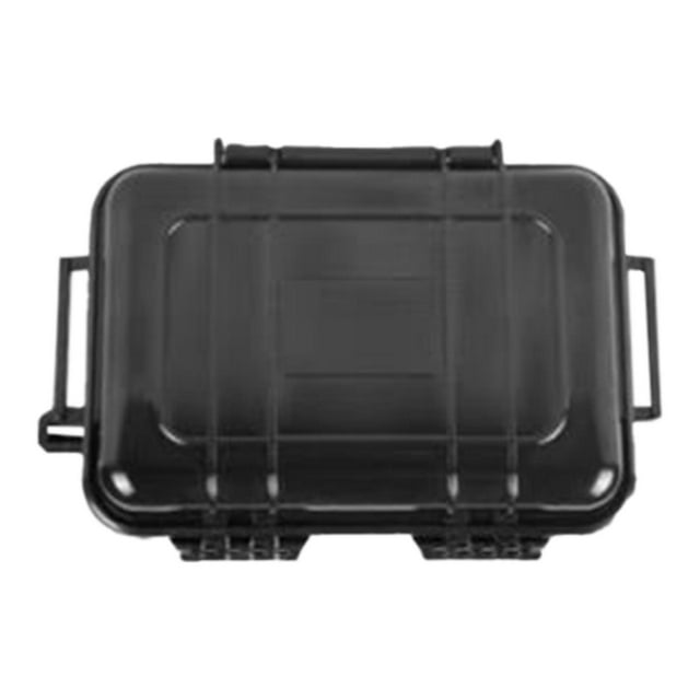 Caja de herramientas para instrumentos, estuche rígido, resistente al desgaste, versátil, color negro, organizador de almacenamiento, estuche de viaje 180 mm x 120 mm x 50 mm