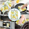 thumbnail image 5 of Watercolor Lemon Fruit White Yellow Kitchen Towels Household Kitchen Tools Accessories Microfiber Wiping Towel Cleaning Cloth, 5 of 7