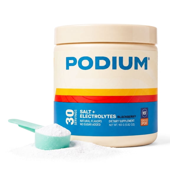 Podium Nutrition, Salt Electrolytes, Electrolyte Powder, Blackberry, 30 Servings, Electrolytes, Hydration, Recovery