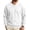 42#White, variant on Mens Solid Color Sweatshirts Casual Long Sleeve Loose Fit V Neck Drop Shoulder Top Soft Fall Winter Pullover Shirts Blue M