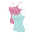 thumbnail image 1 of 2PC Camisole Women's Chest Pad With Four Seasons Plus Size Modal Outer Wearing Base Beauty Back Top, 1 of 5