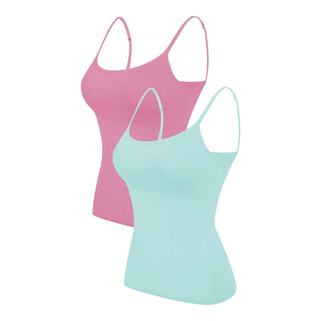 2PC Camisole Women's Chest Pad With Four Seasons Plus Size Modal Outer Wearing Base Beauty Back Top
