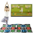 Double Dance Mat Wireless Play Mat,Cordless Foldable TV Computer use