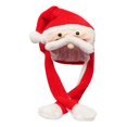 thumbnail image 2 of Sombrero saltarín con orejas móviles para disfraz de cosplay, sombrero de peluche navideño para fiesta Papá Noel, 2 of 8