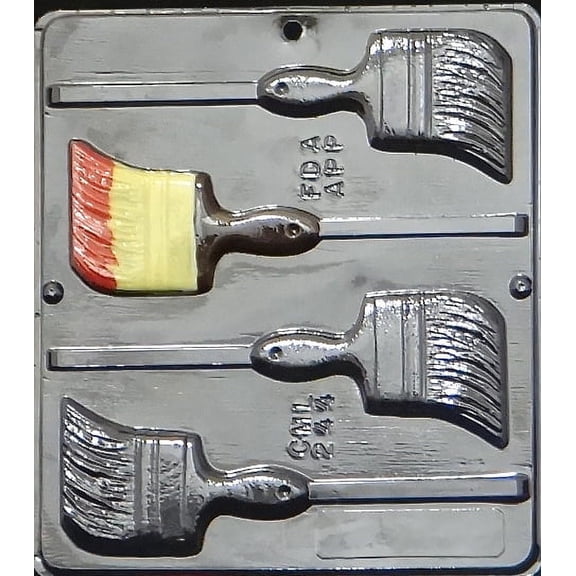 244 Paint Brush Lollipop Chocolate Candy Mold