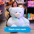 thumbnail image 4 of PELUCHERIA | Oso de Peluche Gigante Suave y Bonitos. Osos Gigantes de Peluche Esponjoso y Resistente. Tam: 120 cm. Elaborado en poliéster. Peluche Gigante (Blue), 4 of 5