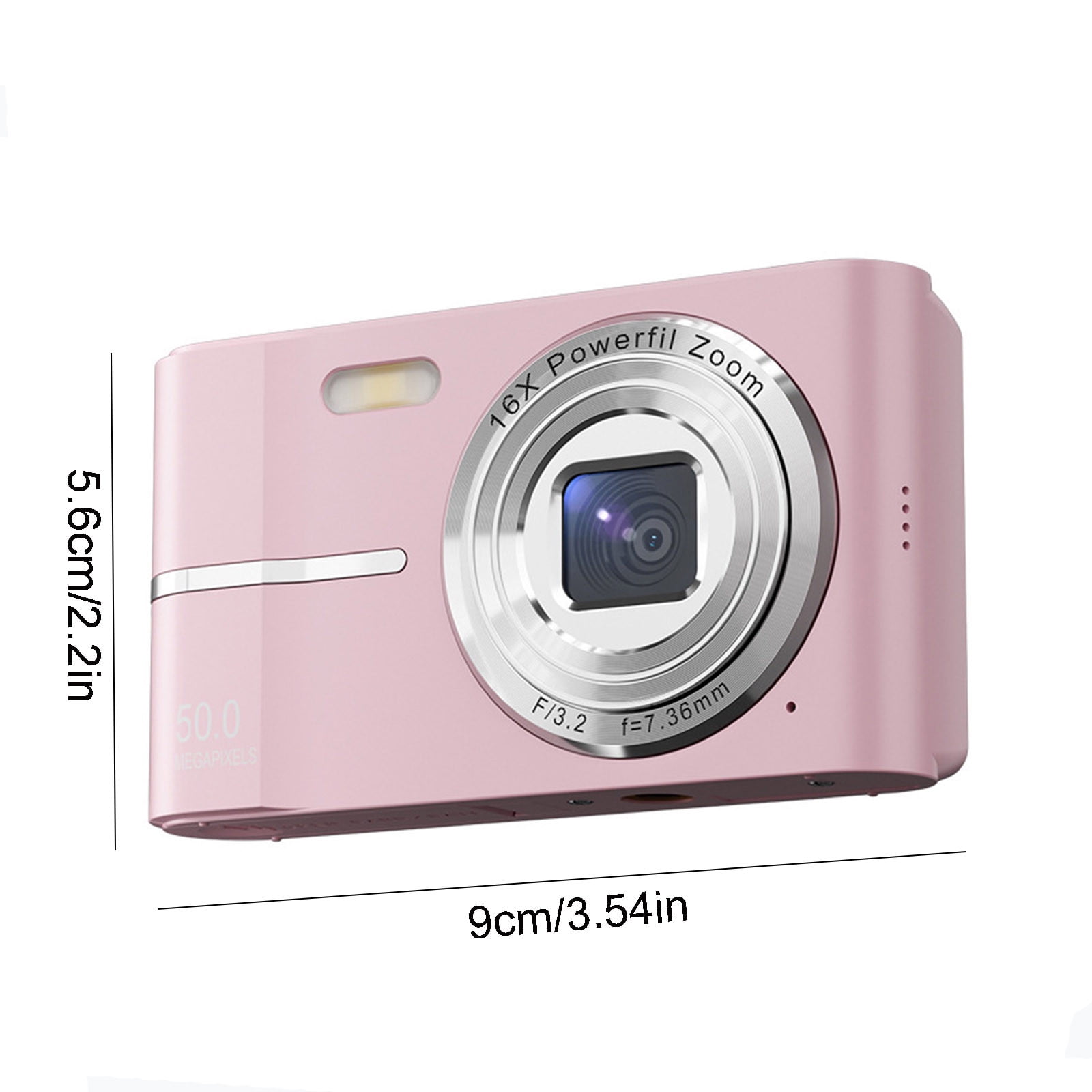 MERILER 4K High-definition Digital Camera with Night Vision - 50 Million Photos 16x Digital Zoom Home Camera - No Shaking Proof Digital Camera with 32G Card and Type-C USB Port