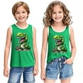 thumbnail image 2 of Green Children Boy Girl Crew Neck Spandex Vests Casual Vest Tops for Kid Sleeveless Gradient Graphic Kawaii Camisole Tank Fall Summer Vests 2026 Clothing 14 Years, 2 of 6