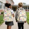 thumbnail image 5 of Xixirimido Cartoon Dinosaur Stars Planets Print Kids School Bag 17" Backpack for & Girls Lightweight Large Capacity Bookbag for Elementary Middle High School Students, 5 of 8