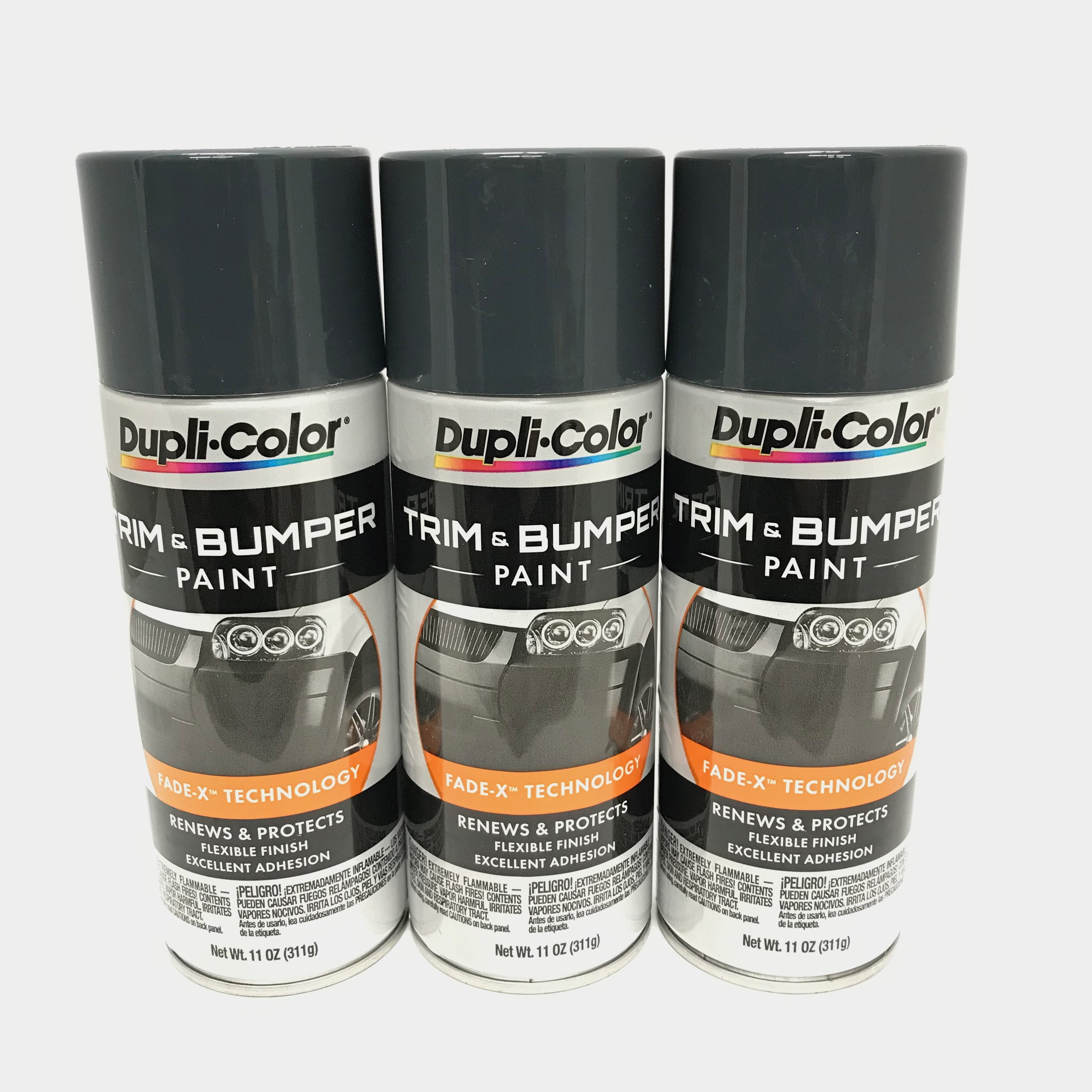 Duplicolor TB1023 PACK DARK CHARCOAL Trim & Bumper Paint 11 oz