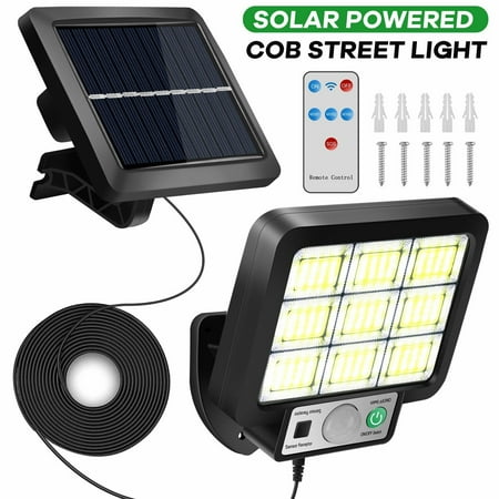 

Htwon Commercial Outdoor USB＆Solar Power Street Light Dusk to Dawn Motion Sensor Lamp