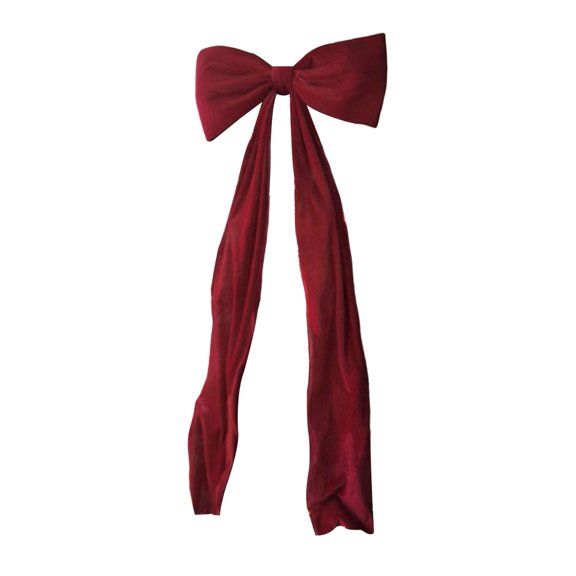 Shoreew Giant Bow Decoration 20 x 70 Inch Big Velvet Bow for Room Backdrop Wall Decor Extra Large Ribbon Tie for Birthday Baby Shower Wedding Christmas Party Supplies
