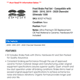 thumbnail image 2 of Front Brake Pad Set - Compatible with 2008 - 2010, 2019 - 2020 Chevy Silverado 1500 2009, 2 of 2