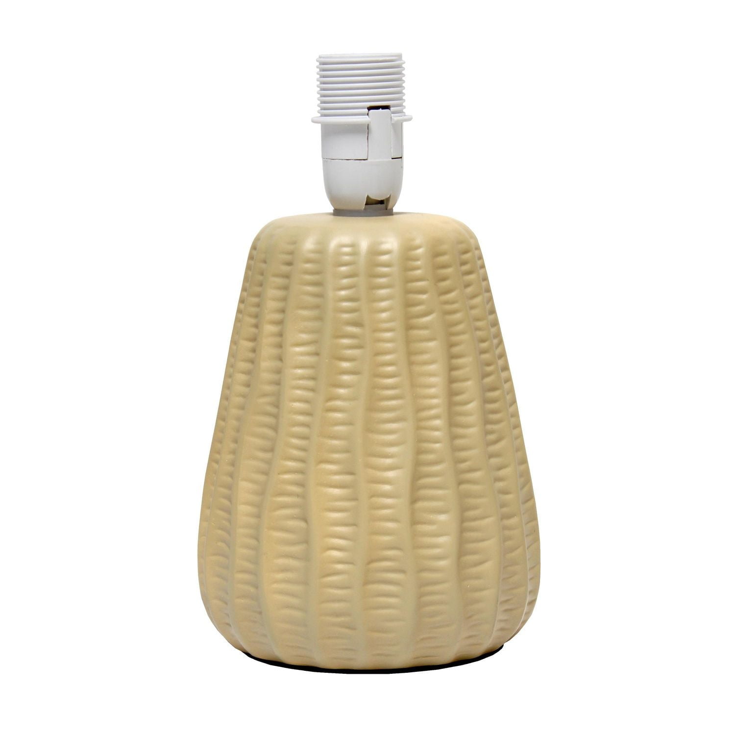 Conceptions simples 11,02 « Lampe de bureau de table de chevet d’accent pastel à texture céramique moderne traditionnelle de 11,02 « avec abat-jour en tissu assorti pour chambre à coucher, t