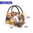 thumbnail image 2 of Yiaed Cute Panda Sunflower Print Lunch box lunch bag Portable Insulated Lunch Box for Women Men Cooler Tote Bag with Front Pocket for Work Picnic Travel, 2 of 6