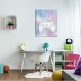 thumbnail image 2 of Stupell Industries Gamer Girl Pastel Typography Video Game Controller Canvas Wall Art, 30 x 40, Design by Angela Nickeas, 2 of 5