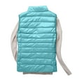 thumbnail image 4 of DBAIXID Women’s Packable Puffer Vest Sleeveless Lightweight Hooded Full Zip Warm Winter Puffy Vest Jacket Coat 2024 Turquoise 3XL, 4 of 4