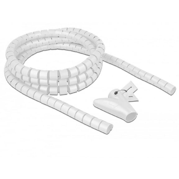 Delock 18840 Spiral Hose with Retractable Tool 2.5 m x 20 mm White