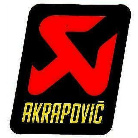 Akrapovic General Replacement High-Temp Exhaust Sticker, 120mm L x 35mm H