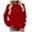 Red, variant on XINPING Womens Crewneck Long Raglan Sleeve Sweatshirt Relaxed Fit Pullover Tops Solid Baggy Comfortable Sweatshirts Pullover Autumn and Winter 2026