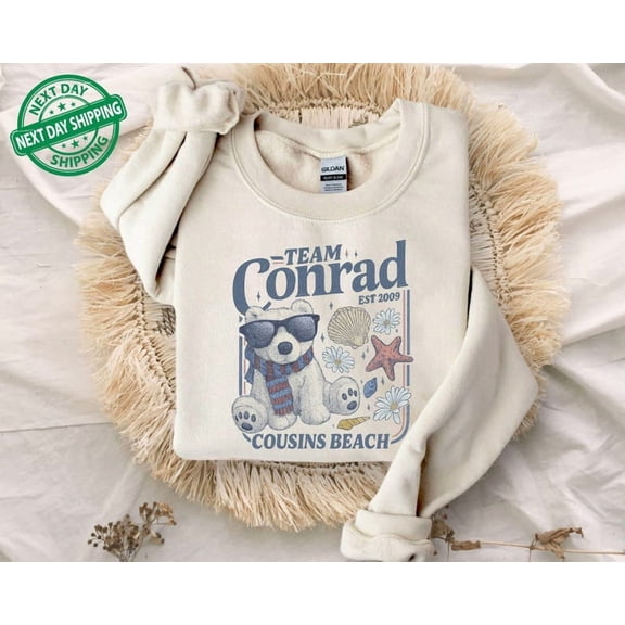 Team Conrad Junior Mint Bear Sweatshirt, Cousins Beach Sweatshirt, The Summer I Turned Pretty Sweatshirt - Sizes S-5XL ,Art Print JSC