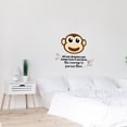 thumbnail image 2 of Courage Monkey Animal Life Quote Cartoon Quotes Decors Wall Sticker Art Design Decal for Girls Boys Kids Room Bedroom Nursery Kindergarten Home Decor Stickers Wall Art Vinyl Decoration (40x40 inch), 2 of 2