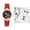 Red, variant on Herrnalise Butterfly Ladies Wrist Watch Analog Quartz Watch Mosaic with Diamonds Butterfly Watch Bracelet Dress Watch for Female Wristwatch