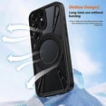 thumbnail image 5 of For Samsung Galaxy S25 Ultra Case Magnetic Kickstand Hollow Heat Dissipation Silicone + PC + Metal B, 5 of 5