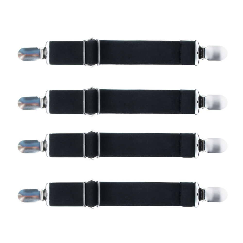 iSpchen 4PCS Adjustable Elastic Boot Clips Boot Straps Pant Clips