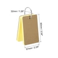 thumbnail image 2 of Unique Bargains 3.5' x 2' Blank Flash Cards with Rings Study Cards Index Cards Note Card Pre Hole Punched, Yellow 300 Pack, 2 of 5