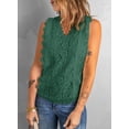 thumbnail image 4 of Asyoly Women's Lace V-Neck Blouse Casual Sleeveless Shirt Elegant Tanks Tops, 4 of 5