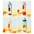 thumbnail image 4 of Virwir Foldable Straw Water Bottle Fruit Infuser Water Bottle with Straw Reusable Water Bottles for Indoor & Outdoor, 4 of 17