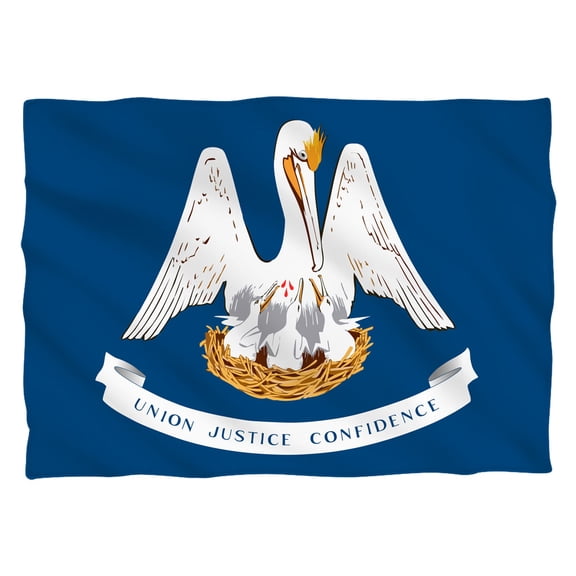 Louisiana Flag (Front Back Print) Pillow Case