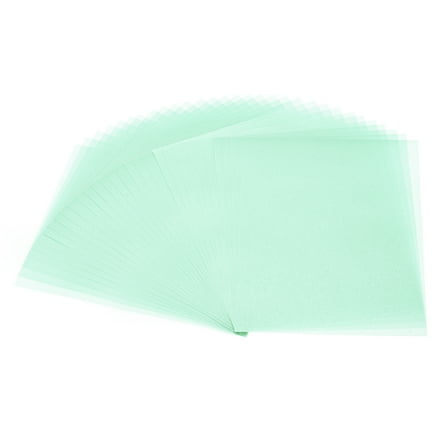 Uxcell 30 Sheets Vellum Paper 8.5x11in, Printable Translucent Paper for Invitations, 100GSM, Light Blue