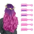 thumbnail image 4 of New Hair Chalk Comb for Girls Kids, Washable Temporary Hair Color Dye for Kids Age 5 6 7 8 9 10+ Birthday Party Gift Cosplay DIY, Children's Days (Pink, Purple), 4 of 8
