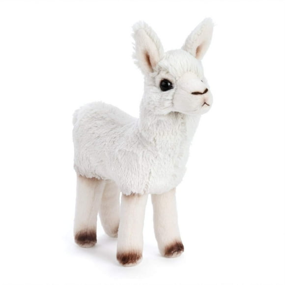 DEMDACO Llama Beanbag Soft White 8 inch Polyester Fabric Plush Stuffed Animal Toy