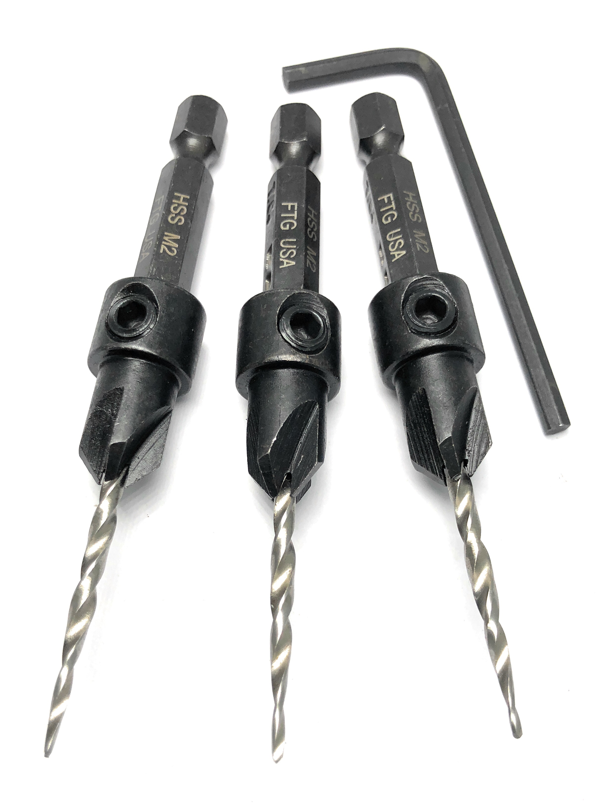 Yonico 3-Piece Long Reach Core Box Router Bit Set – 1/2" Shank – 14360