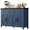 Blue1, variant on VVFLU Buffet Cabinet with Drawers, 55" Large Sideboard Buffet Storage Cabinet with Shelves and Doors, Modern Farmhouse Coffee Bar Station Wood Kitchen Table for Kitchen, Dining Room, Brown