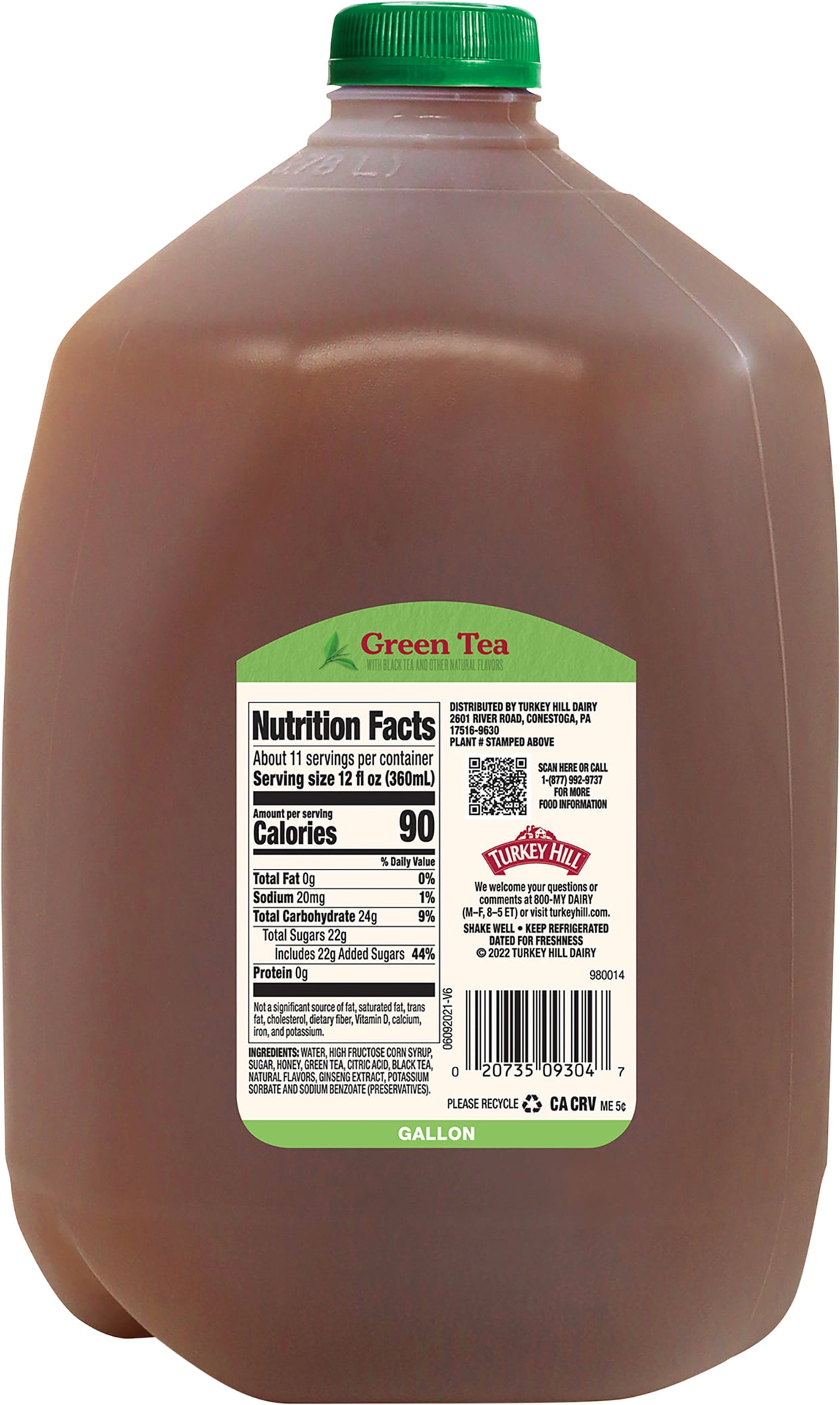 Turkey Hill Green Tea 1 gal