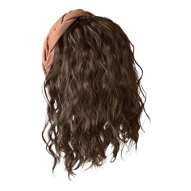 Perruque pour Femme extensions de Perruque Ondulation d'Eau Demi-Tête // Couvre-Cu Court