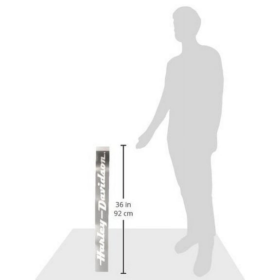 Harley Davidson Script Text White Vinyl 38" x 5" Car Auto Windshield Strip Decal