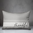 thumbnail image 3 of Creative Products Gray Thankful Farmhouse Stripes 14x20 Spun Poly Pillow, 3 of 3