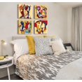 thumbnail image 2 of Colorful Music Graffiti Abstract Canvas Wall Art Modern Home Decor for Bedroom Living Room Contemporary Music Painting Poster Prints Stretched and Framed Ready to Hang 12" x 12" x 4", 2 of 6