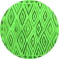 thumbnail image 1 of Ahgly Company Indoor Round Southwestern Green Country Area Rugs, 5' Round, 1 of 1