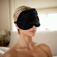 thumbnail image 2 of 1 Pc Sleep Mask Soft Eye Shade Cover for Light for Travel for Rest Black, 2 of 6