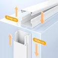 thumbnail image 4 of Cord Hider Delamu CC01 - Organizador de cables (4 m), color blanco, 4 of 9