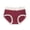 Deep Red, variant on Womens Lace Underwears Soft Comfortable Stretch High Waist Briefs Panties Cheeky Sexy Bikini Floral Design Panties Camel L