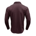 thumbnail image 7 of YYDGH Men's Casual Polo Shirts Classic Button Basic Long Sleeve Shirt Solid Color Cotton Tees Stylish Pullover Tops, 7 of 7